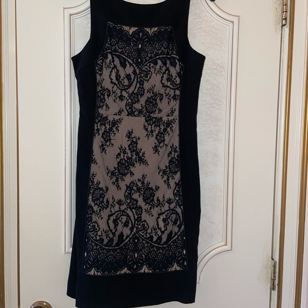 Tracy Reese black and nude lace dress